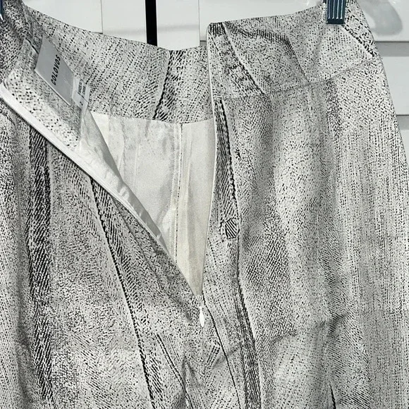 Rare 100% silk skirt snake print skirt Colovos lined faux wrap skirt pockets 2 - Picture 6 of 13